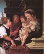 Barend van Orley The Holy Family (mk05) Sweden oil painting artist